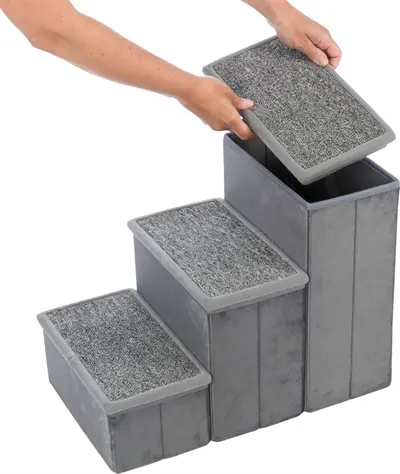 Trixie hondenmand Harvey huis met trap grijs/wit 119 x 50 x 47 cm - Afbeelding 10