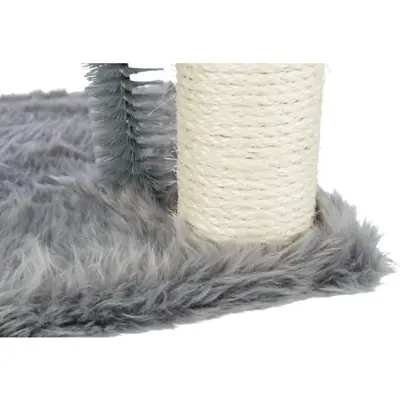 Trixie krabpaal Baza met borstel grijs 50 cm – met mandje - Afbeelding 5