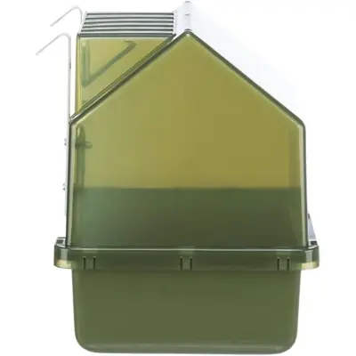 Trixie badhuis voor vogels olijfgroen 16 x 16 x 22 cm – verstelbare haken - Afbeelding 4