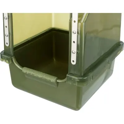 Trixie badhuis voor vogels olijfgroen 16 x 16 x 22 cm – verstelbare haken - Afbeelding 6