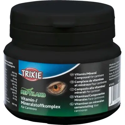 Trixie Reptiland vitamine-/mineralencomplex carnivoor 80 g – 6 stuks