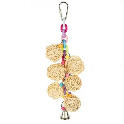 Petlala Wicker Chain 26 x 9 cm – foerageerspeelgoed kleine kromsnavels