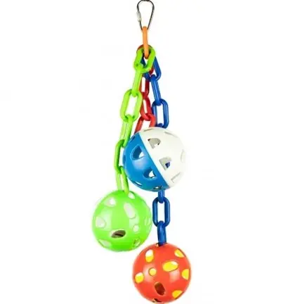 Petlala Chain Balls 32 x 13 cm – vogelspeelgoed met rammelende balletjes