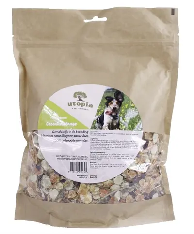 Utopia groentemelange 800 g – aanvullend diervoeder voor honden