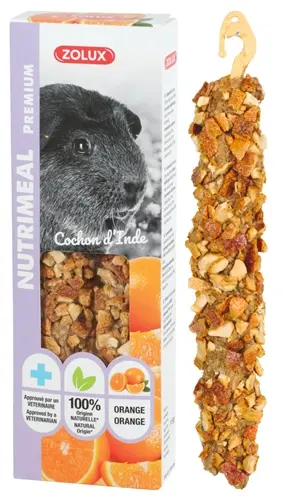 Zolux Nutrimeal Stick cavia sinaasappel 2 stuks (115 g) – knaagsnack