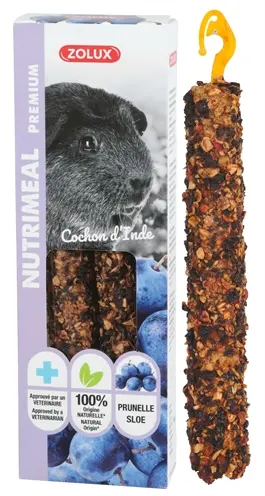 Zolux Nutrimeal Stick cavia pruim 2 stuks (110 g) – knaagsnack