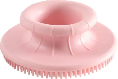 Zolux Anah rubberborstel rond roze 7,5 x 7,5 cm - Afbeelding 5