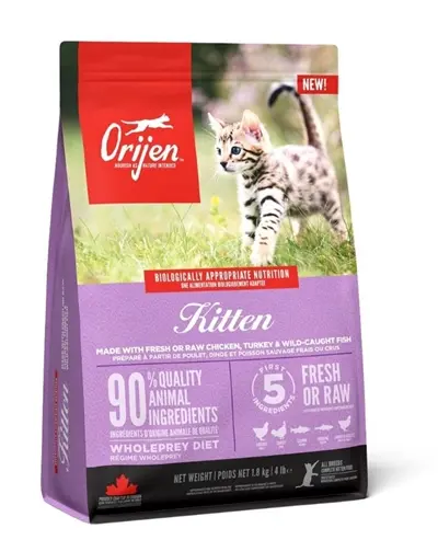 Orijen kittenvoer Kitten 1,8 kg – kip, kalkoen en zalm