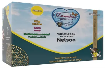 Renske hondenvoer vers vlees variatiebox Nelson 24 x 395 g – glutenvrij