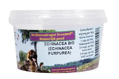 Dierendrogist echinacea bio capsules 50 stuks – honden en katten