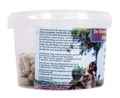 Dierendrogist frambozenblad capsules 400 mg 100 stuks – hond en kat - Afbeelding 5