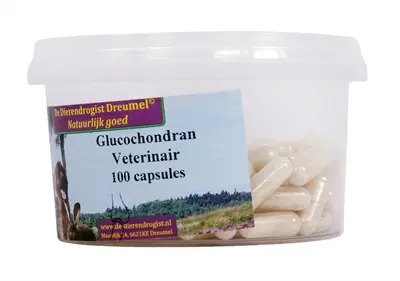 Dierendrogist Glucochondran capsules 100 stuks – gewrichten, hond en kat