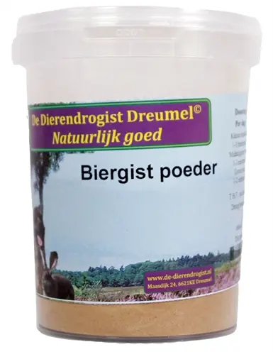 Dierendrogist biergist poeder 200 g – voedingssupplement hond