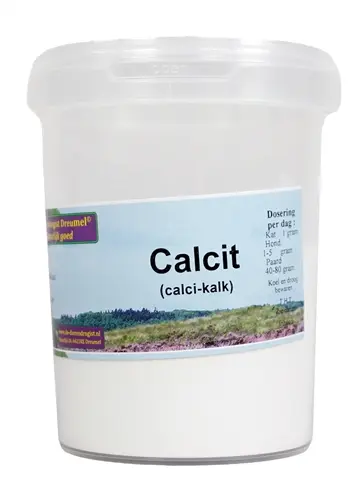 Dierendrogist Calcit calciumcitraat 250 g – hond, kat en paard