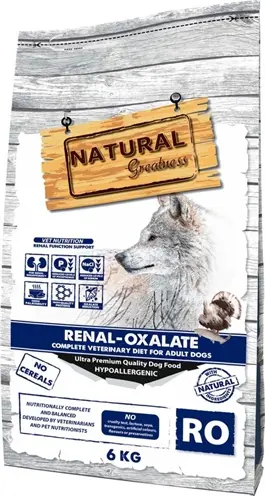 Natural Greatness hondenvoer Veterinary Diet Renal Oxalate 6 kg