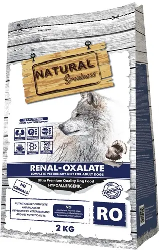 Natural Greatness hondenvoer Veterinary Diet Renal Oxalate 2 kg