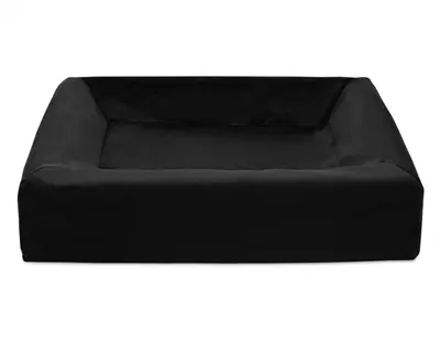Bia Bed fluwelen hoes hondenmand zwart 70 x 60 x 15 cm – maat 3