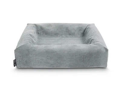 Bia Bed rib hoes hondenmand grijs 60 x 50 x 12,5 cm – corduroy, maat 2