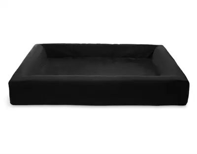 Bia Bed fluwelen hoes hondenmand zwart 100 x 80 x 15 cm – maat 6