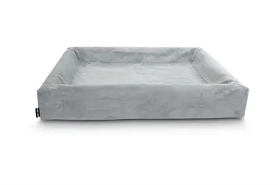 Bia Bed rib hoes hondenmand grijs 100 x 80 x 15 cm – corduroy, maat 6