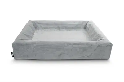 Bia Bed rib hoes hondenmand grijs 85 x 70 x 15 cm – corduroy, maat 4