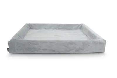 Bia Bed rib hoes hondenmand grijs 120 x 100 x 15 cm – corduroy, maat 7