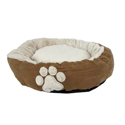 Hugs hondenmand ovaal mocha bruin 61 x 61 x 13 cm – zacht