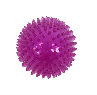 Zolux Pop TPR stekelbal roze 8 cm – hondenspeelgoed