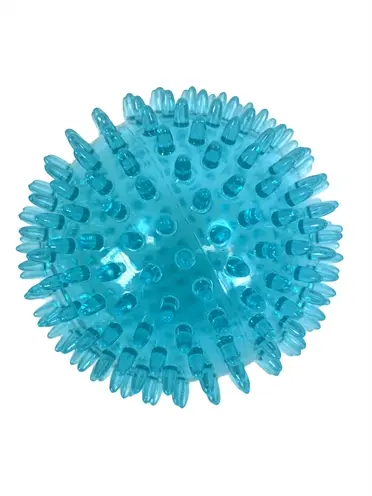 Zolux Pop TPR stekelbal turquoise 8 cm – hondenspeelgoed