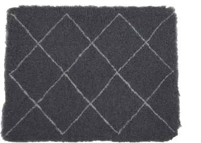 Zolux Berber vetbed gerecycled grijs 95 x 75 cm – sneldrogend, antislip