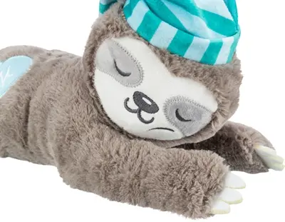 Trixie pluche luiaard grijs met heartbeat 34 cm – knuffel voor pups - Afbeelding 5