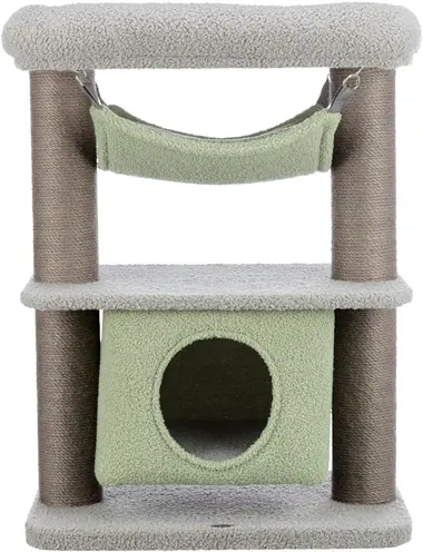 Trixie krabpaal voor kittens Lunito grijs/mintgroen 71 cm - Afbeelding 2