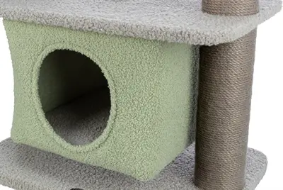 Trixie krabpaal voor kittens Lunito grijs/mintgroen 71 cm - Afbeelding 3