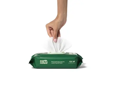 Earth Rated hondendoekjes geurloos 100 stuks – composteerbaar - Afbeelding 5