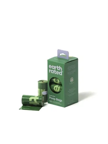 Earth Rated poepzakjes lavendel 8 x 15 stuks – gerecycled