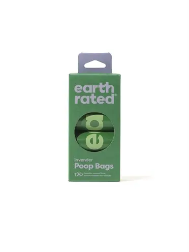 Earth Rated poepzakjes lavendel 8 x 15 stuks – gerecycled - Afbeelding 4