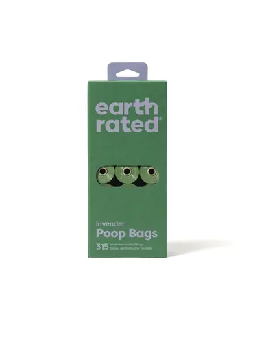 Earth Rated poepzakjes lavendel 21 x 15 stuks – gerecycled, lek-proof - Afbeelding 4