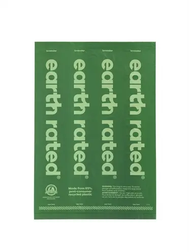 Earth Rated poepzakjes lavendel 21 x 15 stuks – gerecycled, lek-proof - Afbeelding 9
