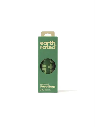 Earth Rated poepzakjes geurloos 300 stuks – 65% gerecycled