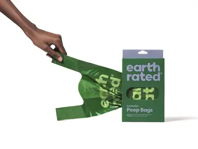 Earth Rated poepzakjes met handvaten lavendel 120 stuks – extra groot - Afbeelding 6
