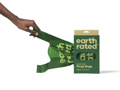 Earth Rated poepzakjes met handvaten geurloos 120 stuks – extra groot - Afbeelding 6