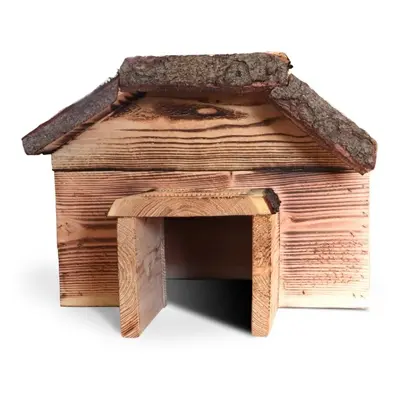 Utopia egelhuis gebrand douglas hout 68 x 42 x 31 cm – met labyrintingang - Afbeelding 4