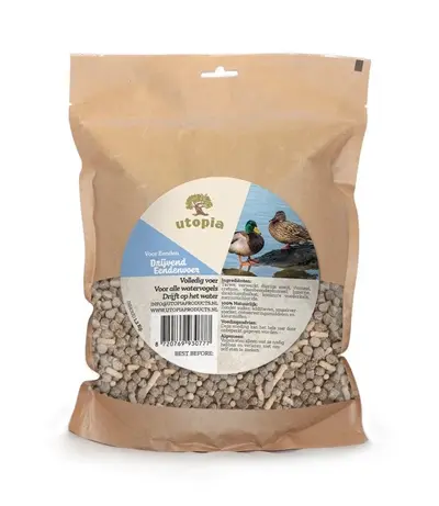 Utopia drijvend eendenvoer 1,2 kg – luxe strooivoer