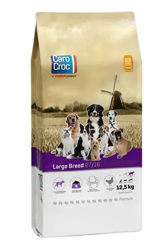 CaroCroc hondenvoer Large Breed 12,5 kg – eiwit 27%, grote rassen