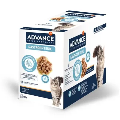 Advance Veterinary Diet kattenvoer Gastroenteric 12 x 85 g – natvoer