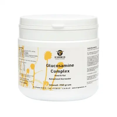 De Groene Os Glucosamine Complex 250 g – gewrichten, hond en kat
