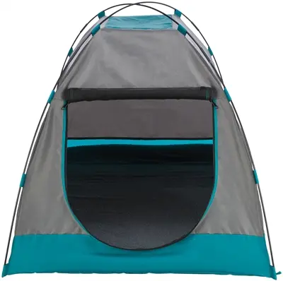 Trixie hondentent donkergrijs/petrol 80 x 65 x 63 cm – met ligmat