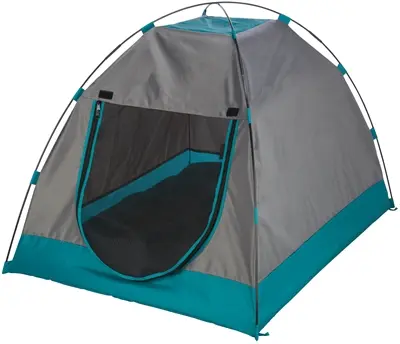 Trixie hondentent donkergrijs/petrol 80 x 65 x 63 cm – met ligmat - Afbeelding 4