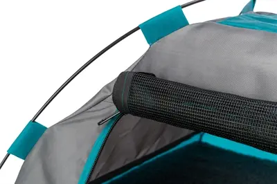 Trixie hondentent donkergrijs/petrol 110 x 80 x 75 cm – met ligmat - Afbeelding 7