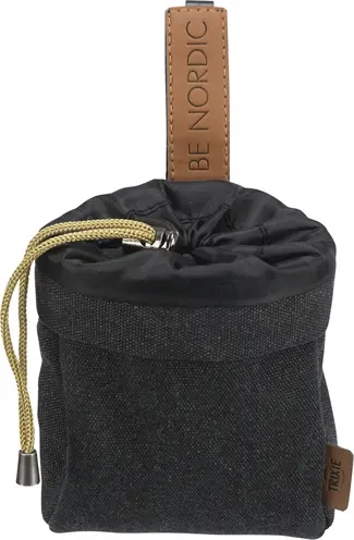 Trixie Be Nordic snackzakje zwart 10 x 14 cm – met poepzakjesdispenser